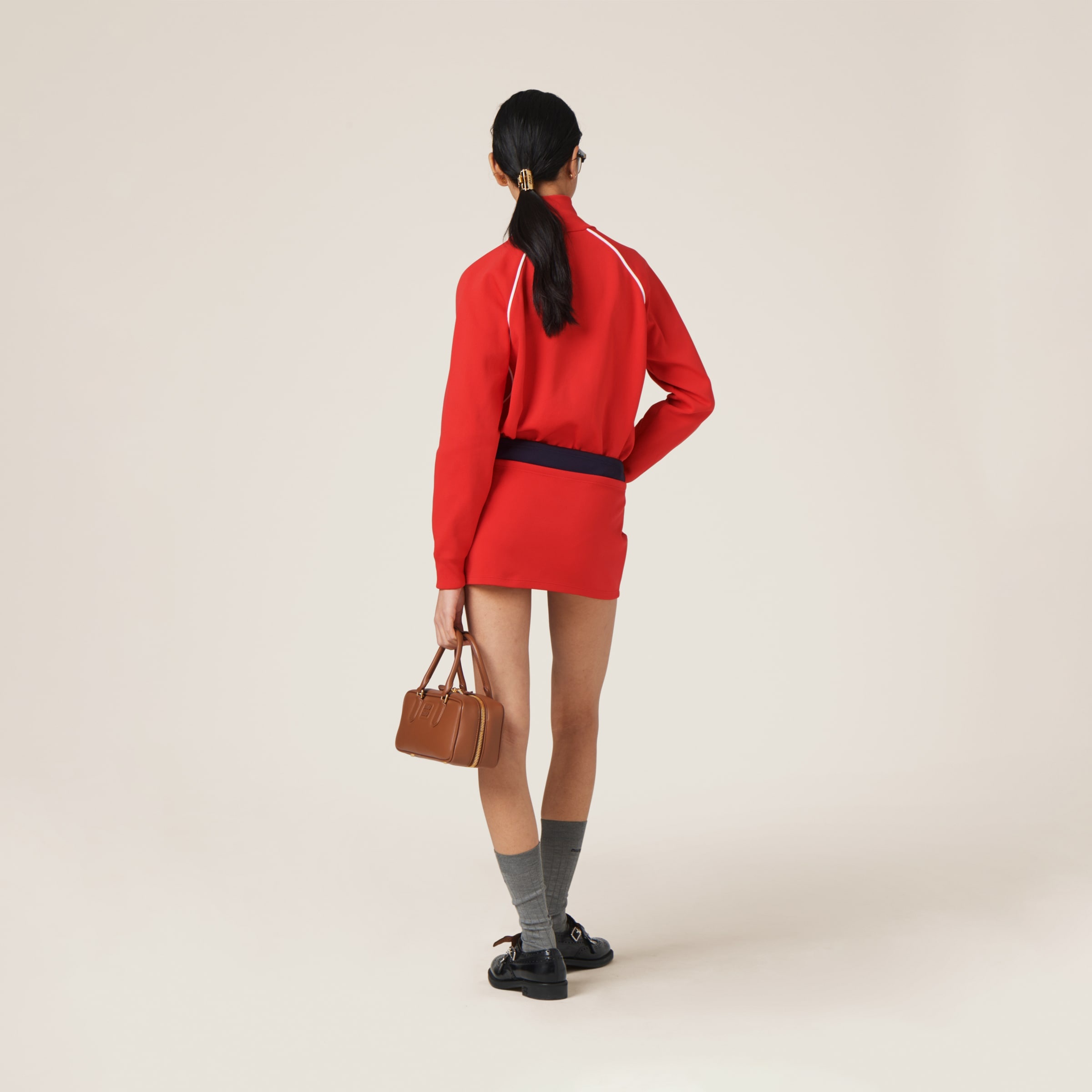 ミニスカート Nylon miniskirt MMG505_14SJ_F0008_S_OOO Miu Miu Nylon miniskirt | miumiu | REVERSIBLE