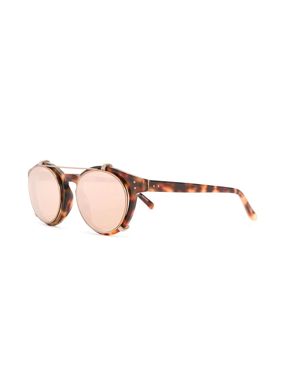 tortoiseshell round sunglasses - 2