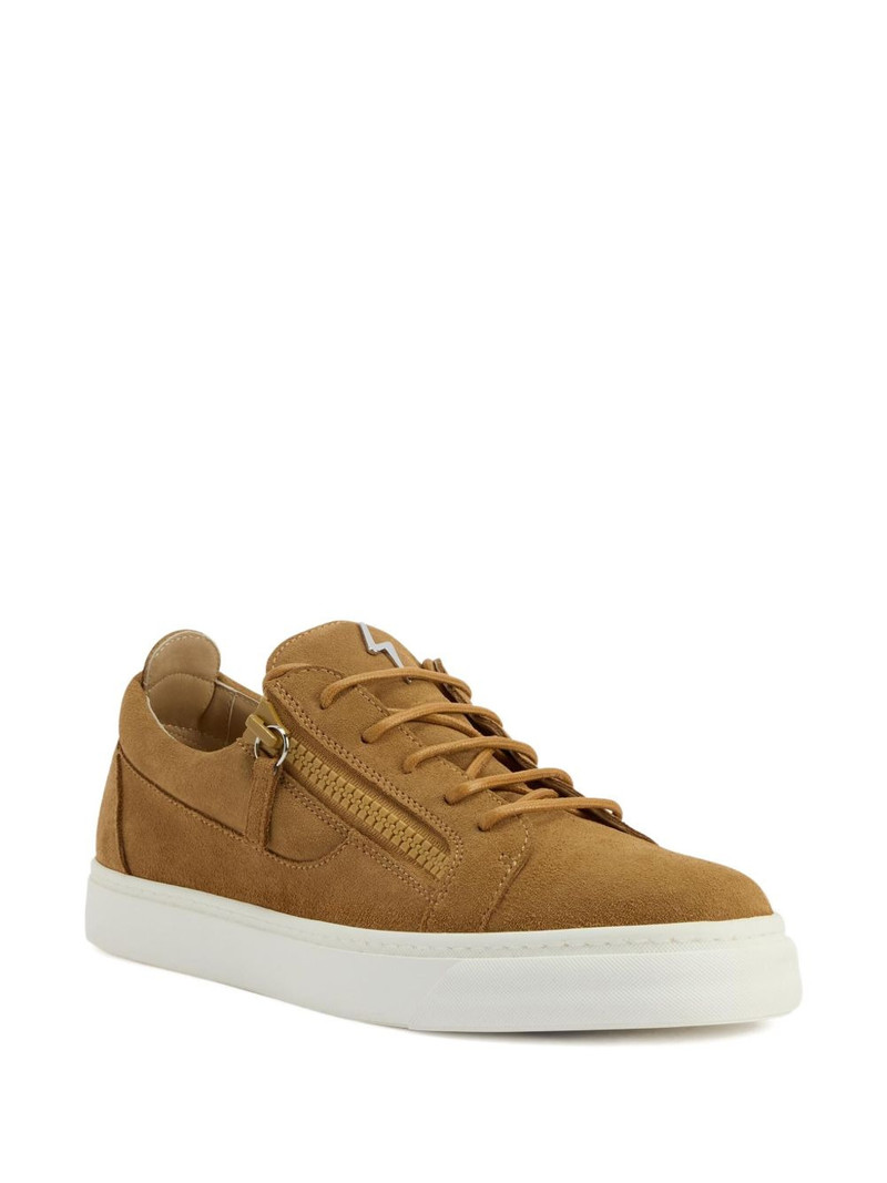 Giuseppe Zanotti Frankie zip-fastening suede trainers outlook