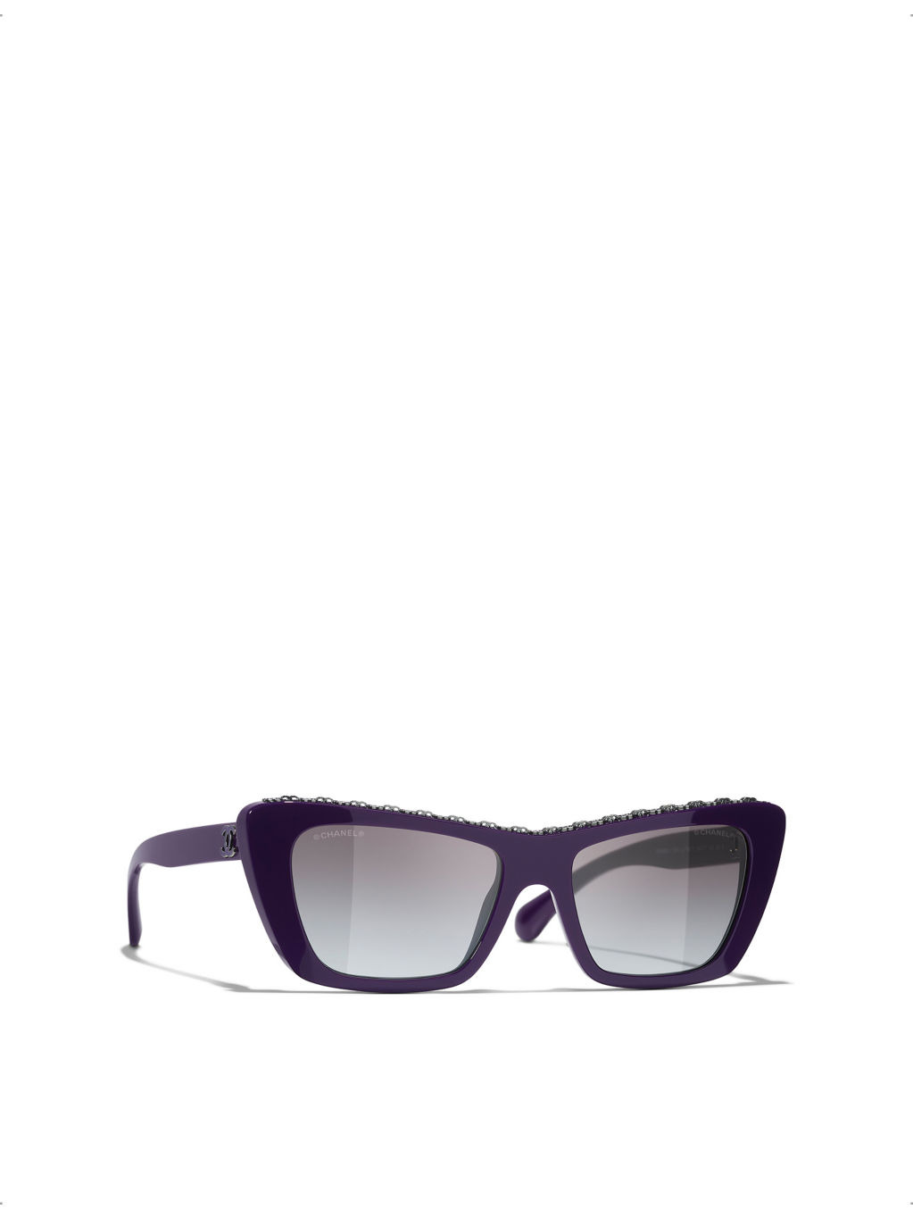 CH5540 Butterfly-Frame Acetate Sunglasses - 3