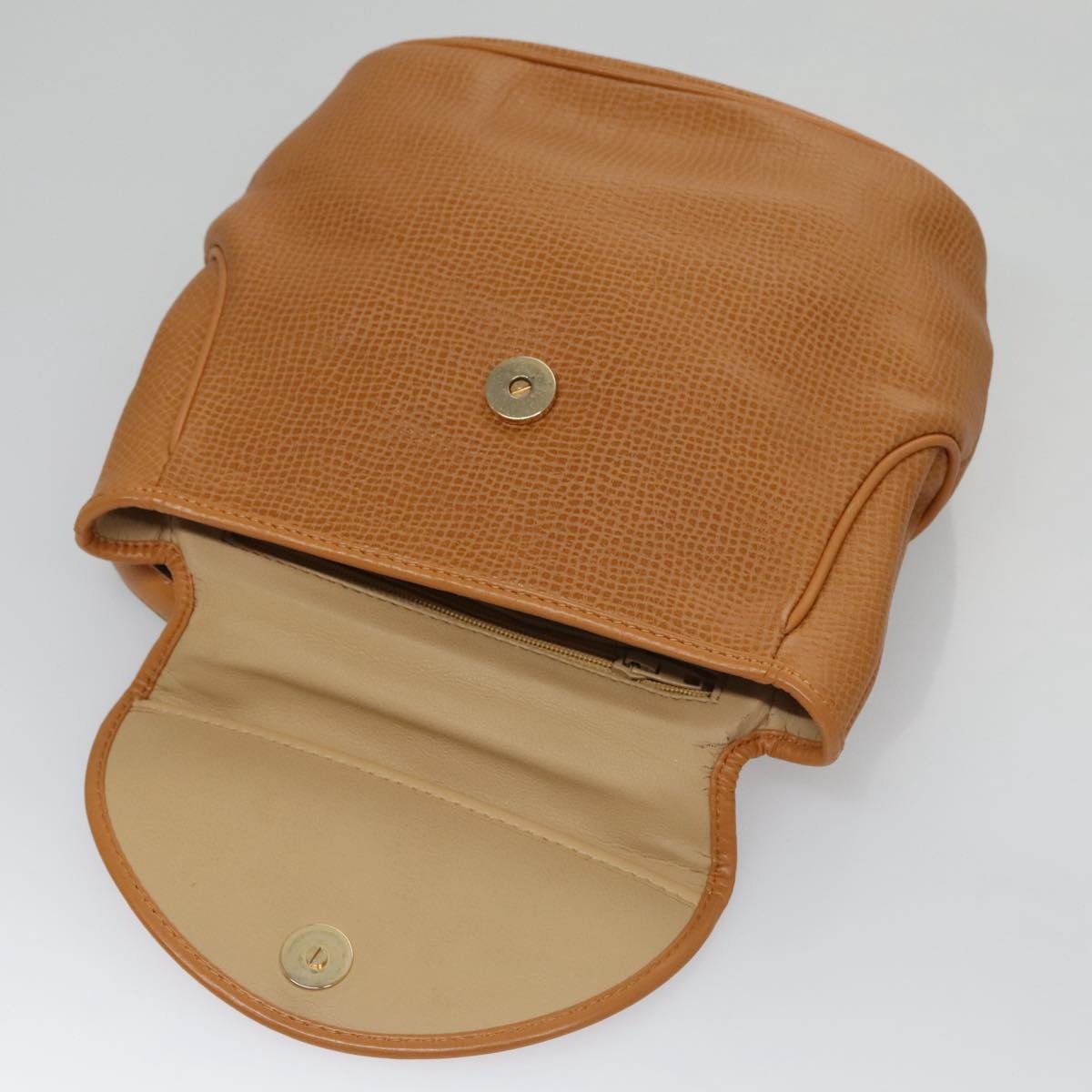 DIOR Hand Bag Leather Brown Gold - 15