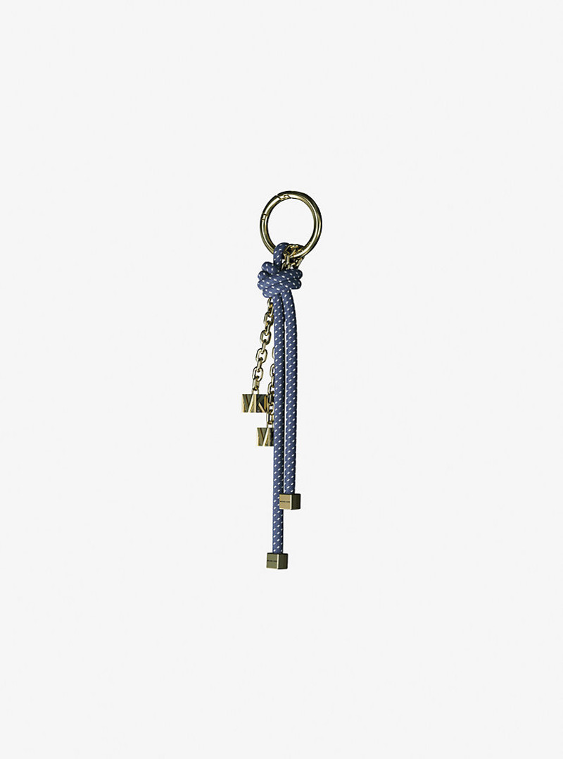 MICHAEL KORS Gold-Tone and Speckled Cord Bag Charm outlook
