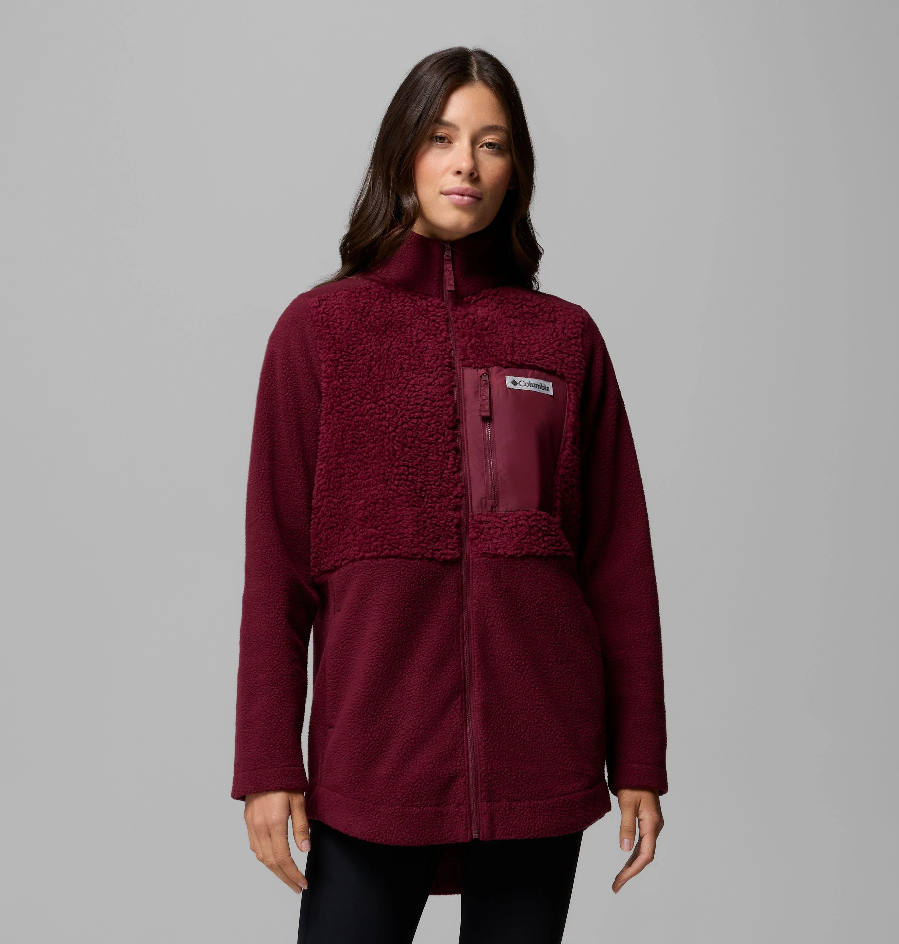 Women's Columbia Lodge Sherpa Full Zip Fleece Jacket - 1