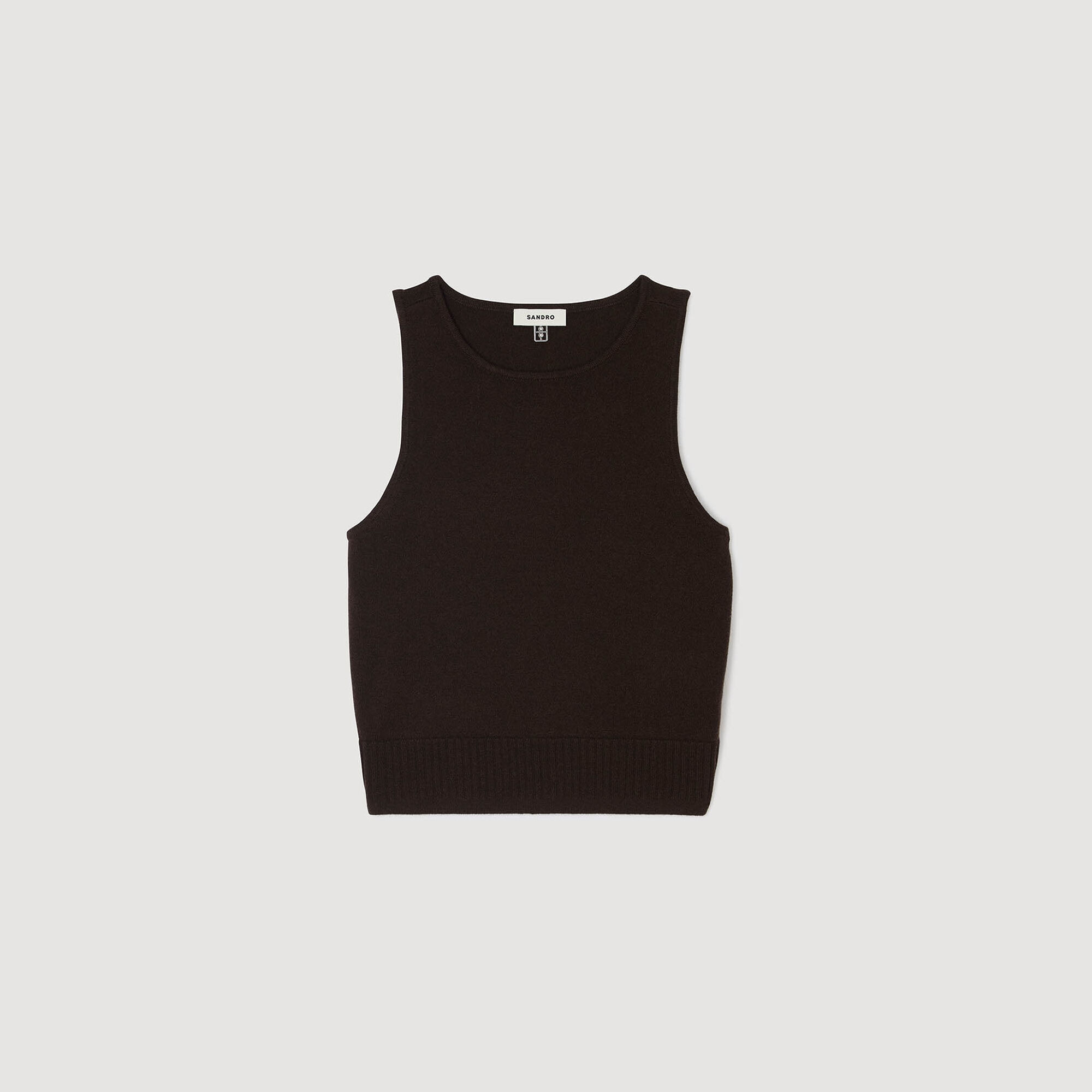 SLEEVELESS FINE KNIT VEST - 7