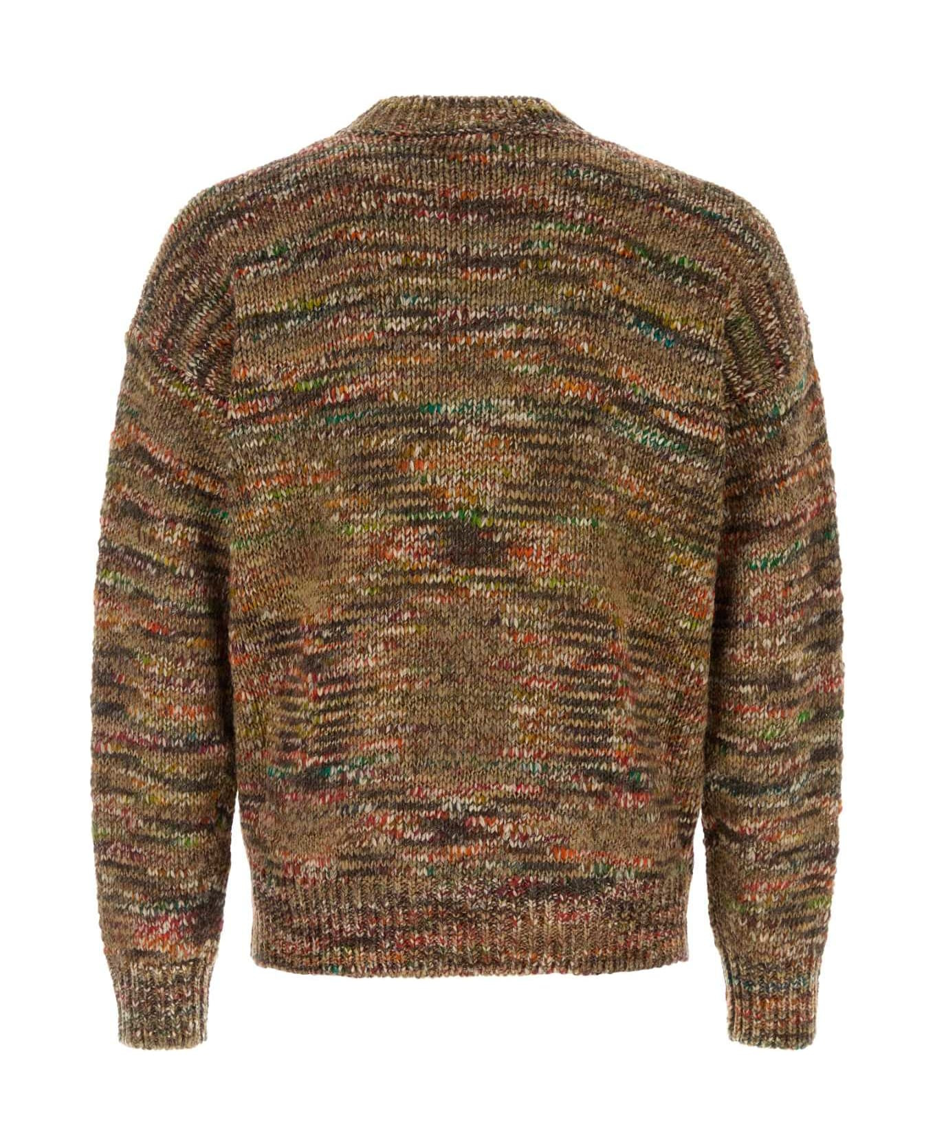 Multicolor Acetate Blend Grunge Beat Sweater - 2