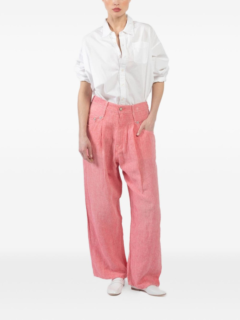 R13 pleated trousers outlook