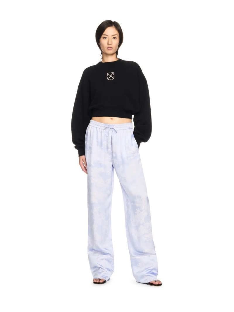 Off-White Black Arrow Jewel Cropped Sweatshirt outlook