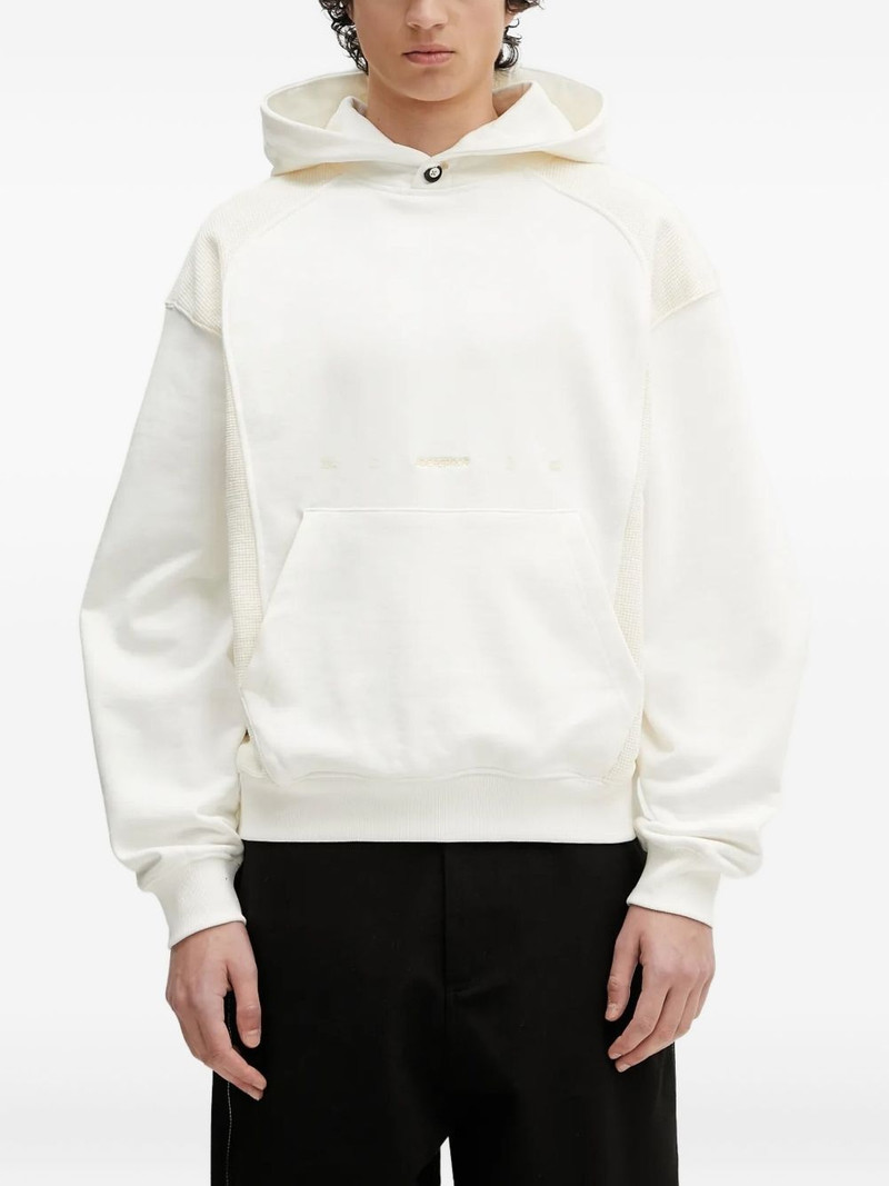 panelled-fabric hoodie 1