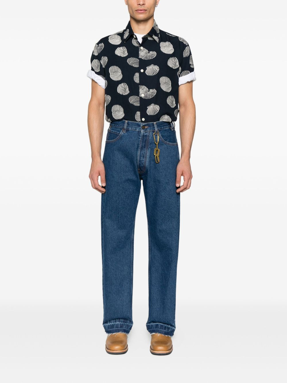 chain-embellished jeans - 2