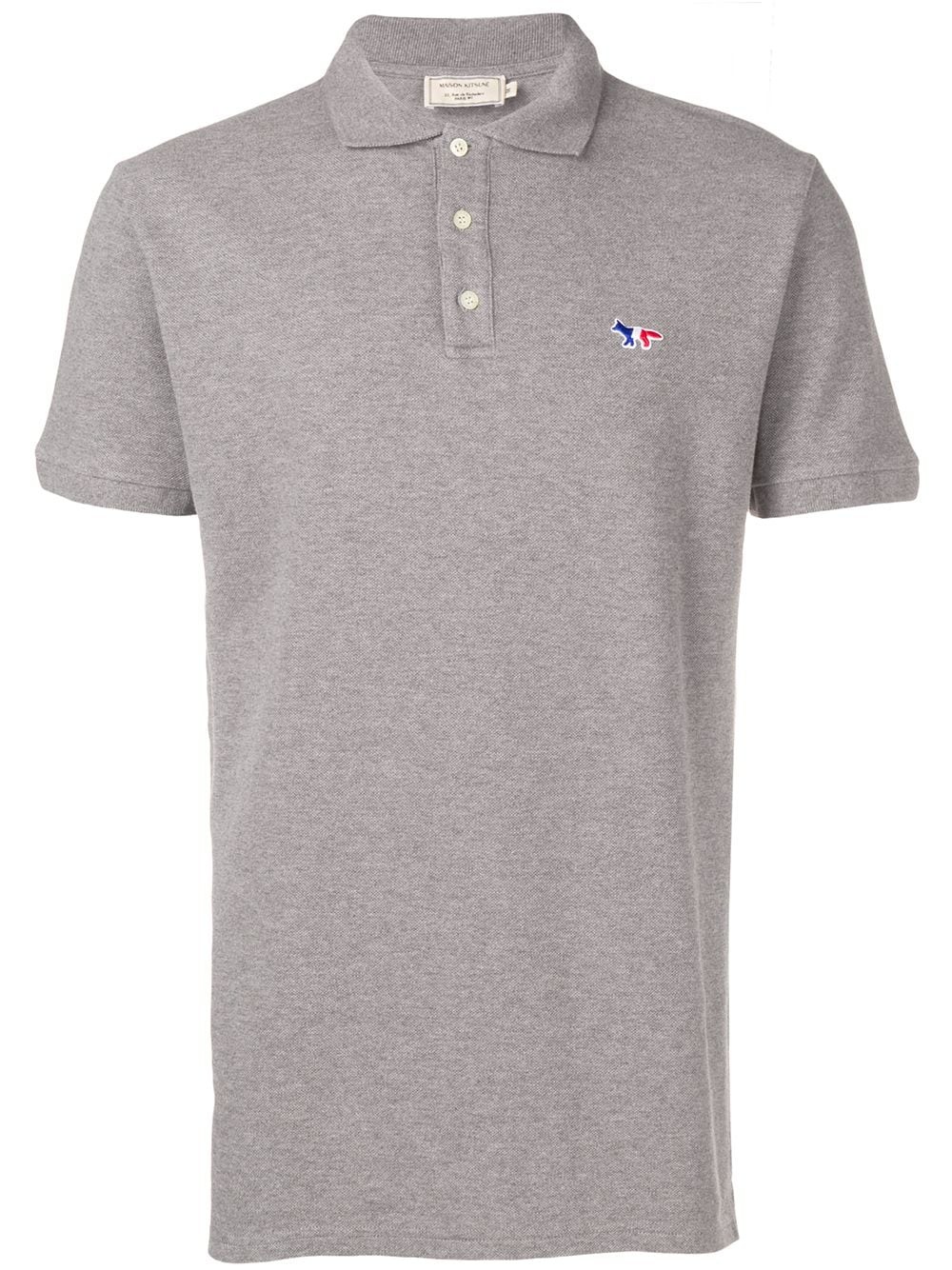 logo embroidered polo shirt - 1