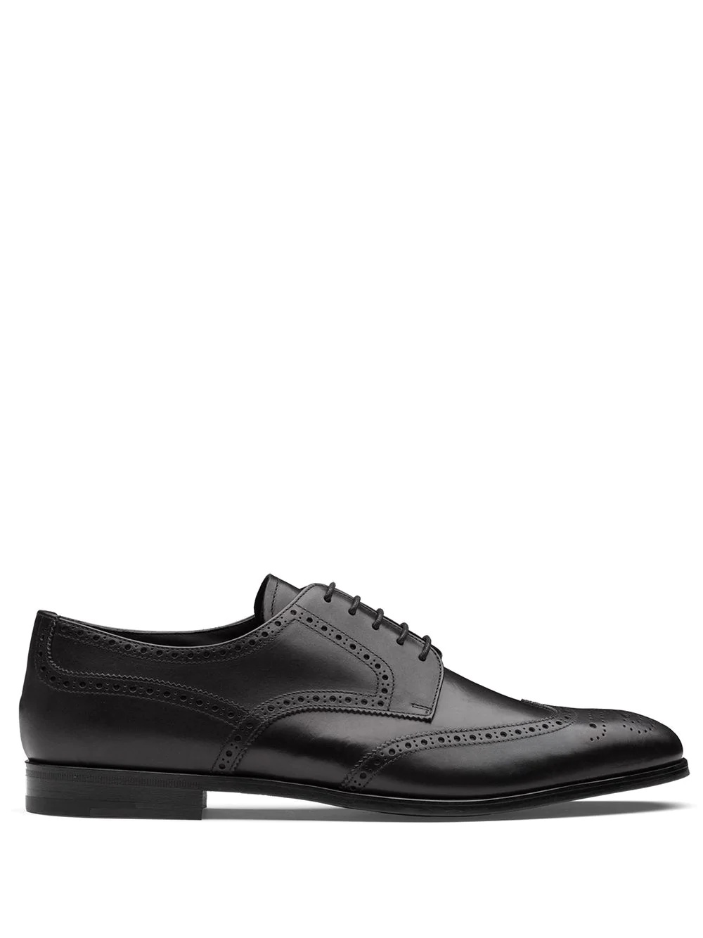 perforated-detail Derby shoes - 1