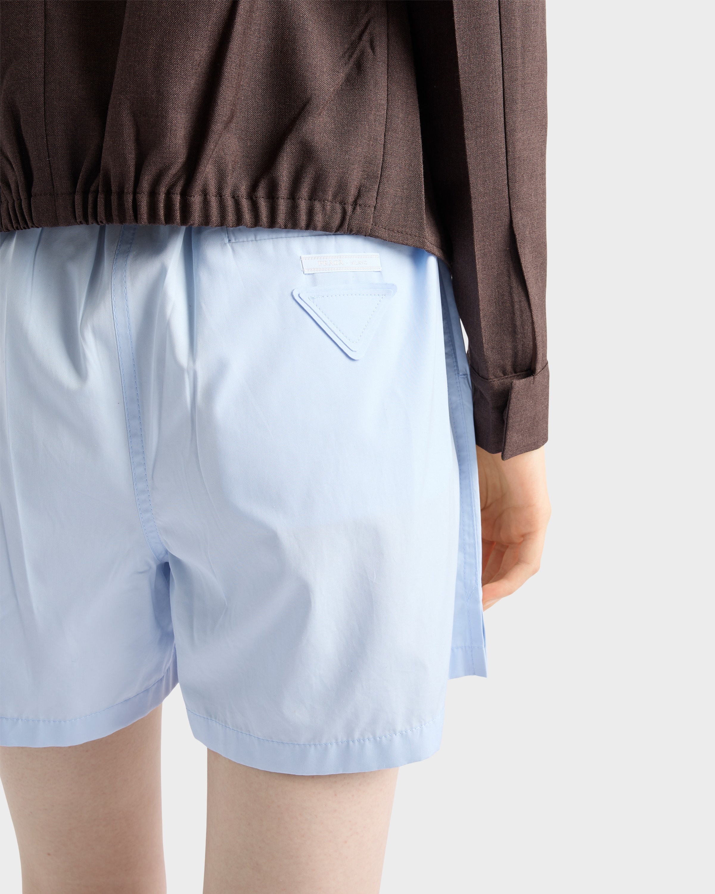 Cotton poplin shorts - 4
