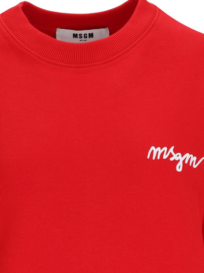 MSGM LOGO CREWNECK SWEATSHIRT outlook