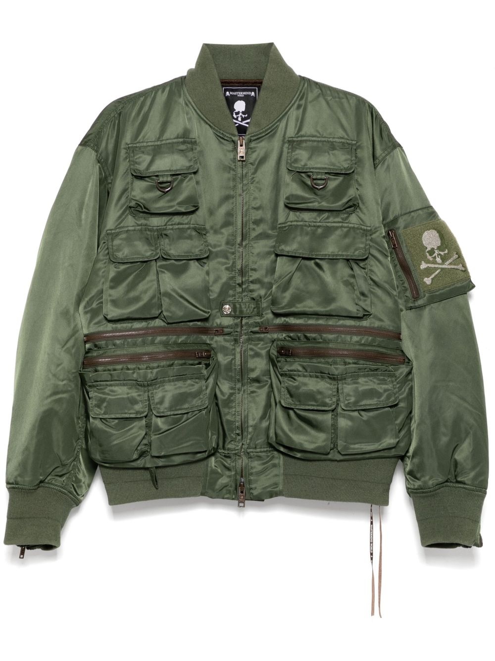 multiple-pockets bomber jacket - 1