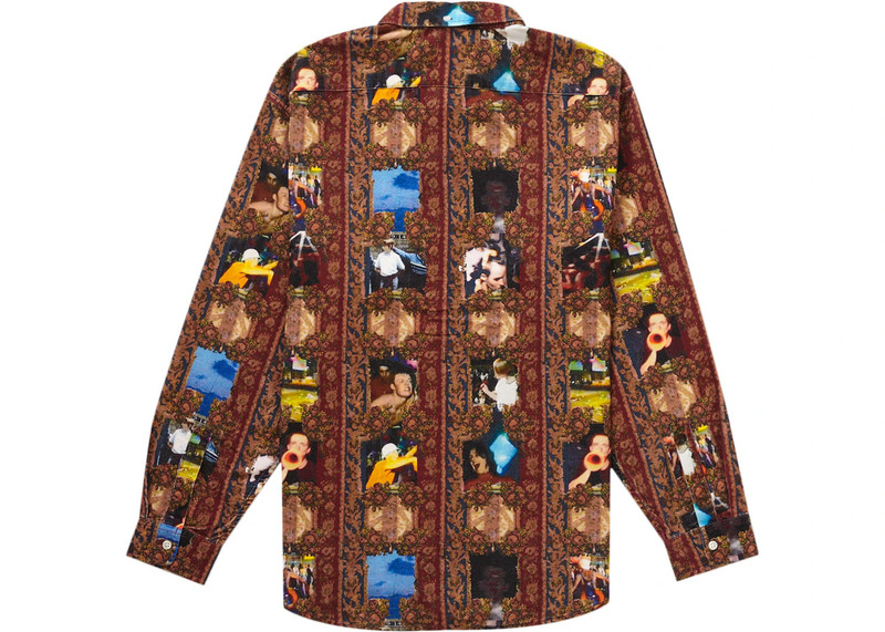 Supreme Supreme Mark Leckey Hardcore Printed Corduroy Shirt Multicolor outlook