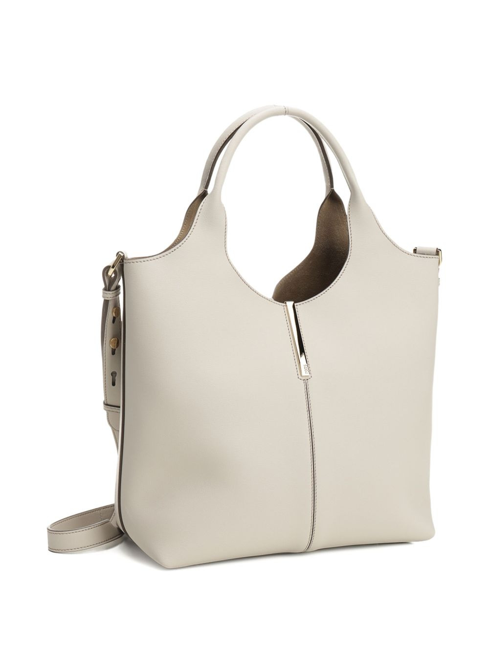 top-handle leather tote bag - 3