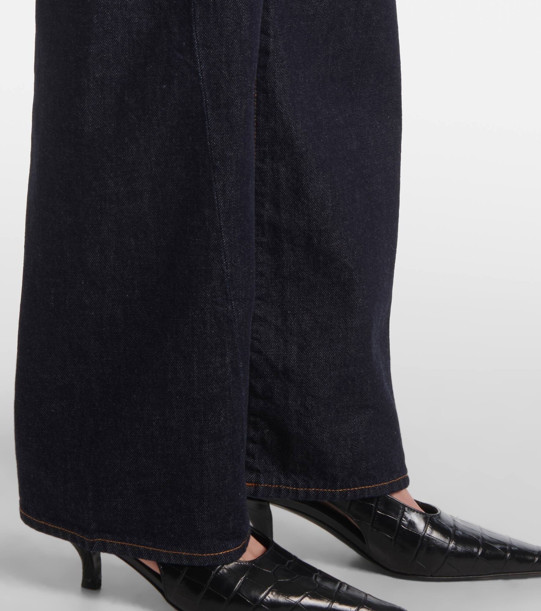 Mid-rise straight jeans - 5