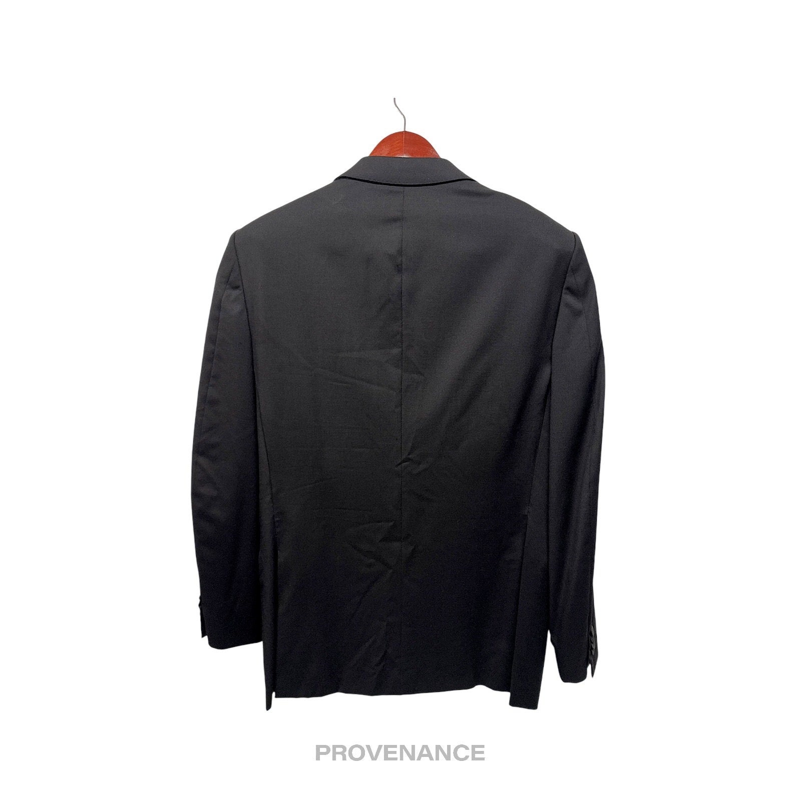 Zegna Black Dinner Jacket Coat Tuxedo - Peak 36 46 - 2