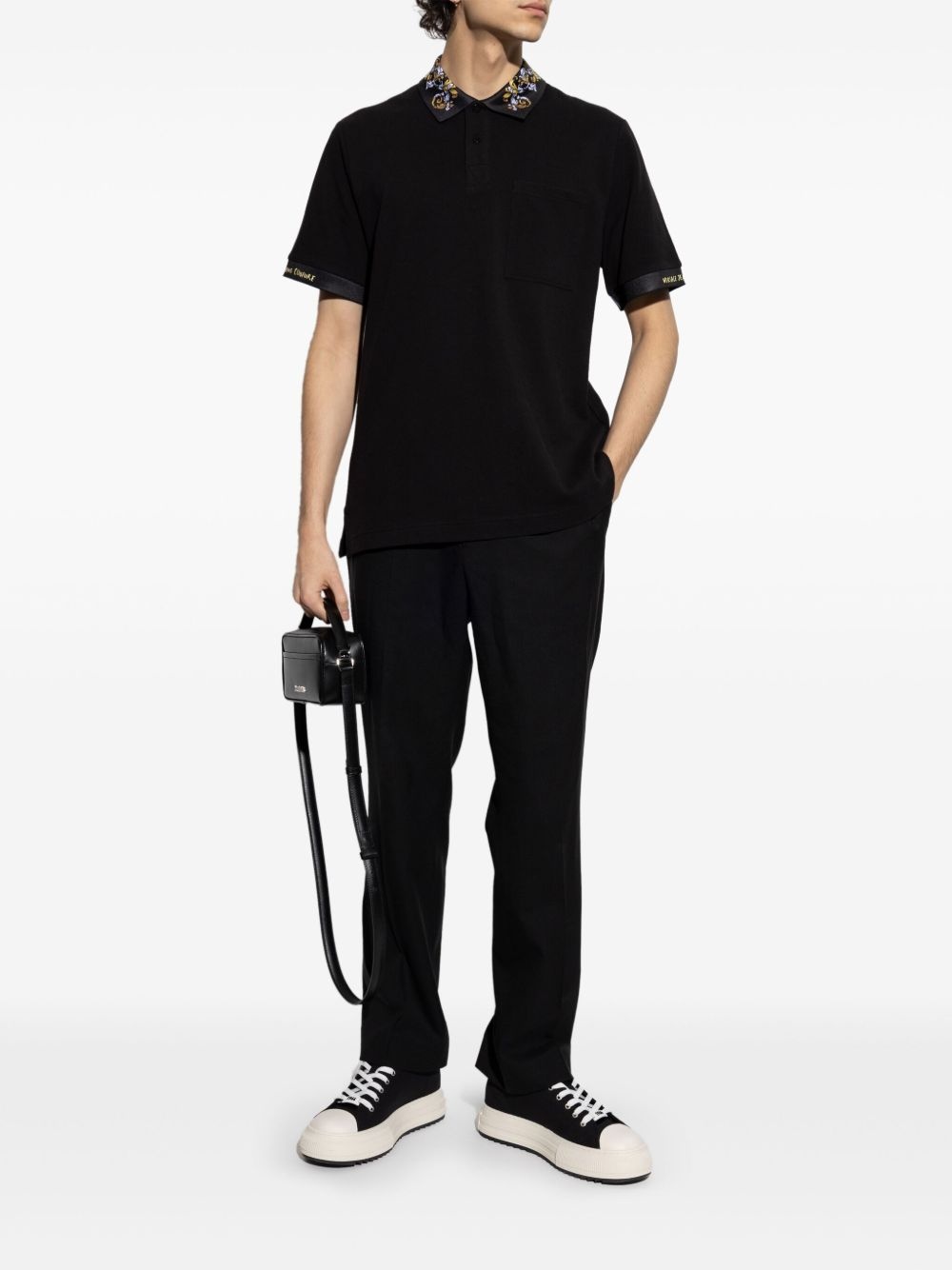 Barocco-detail polo shirt - 2