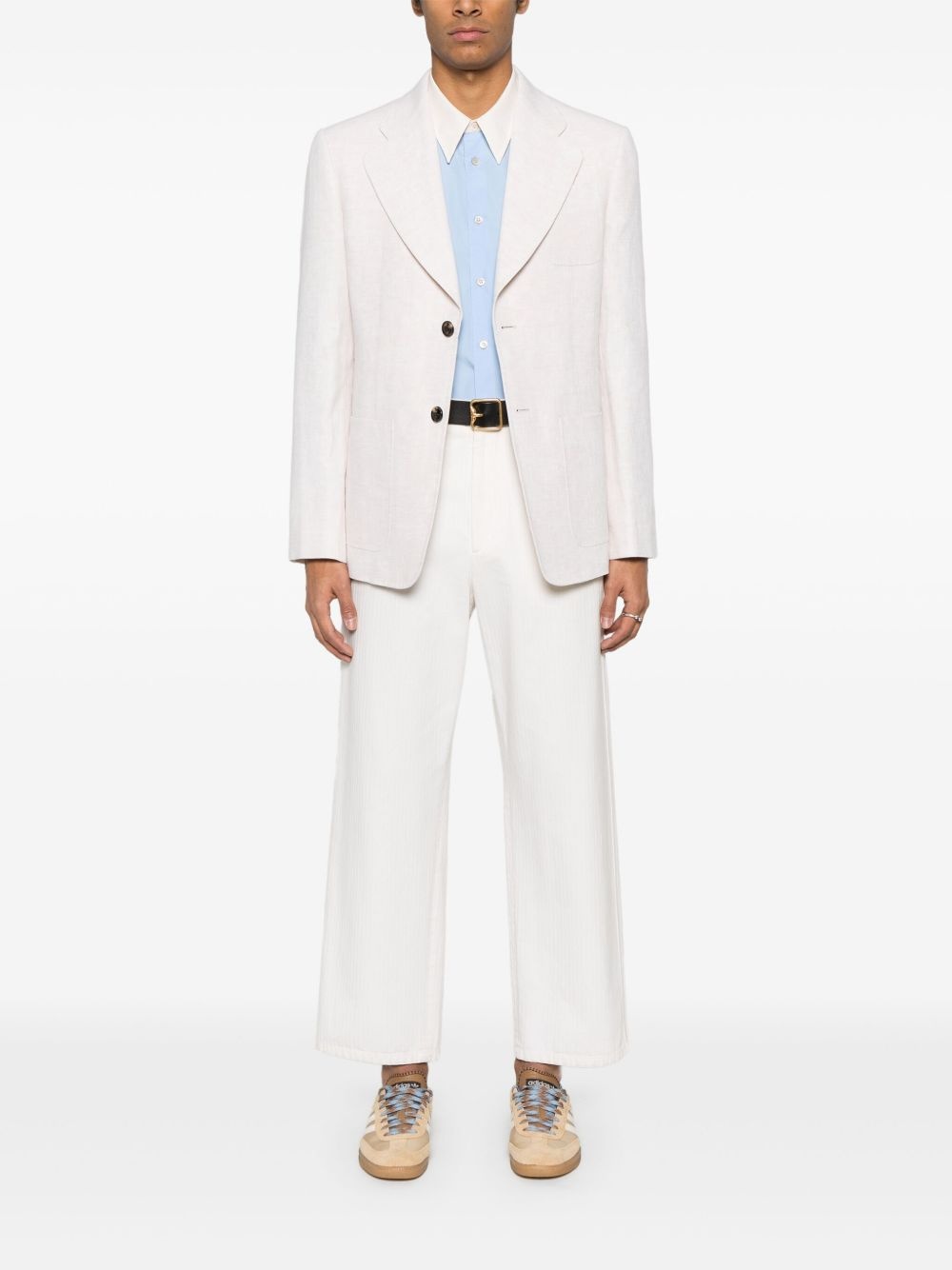 linen blazer - 2