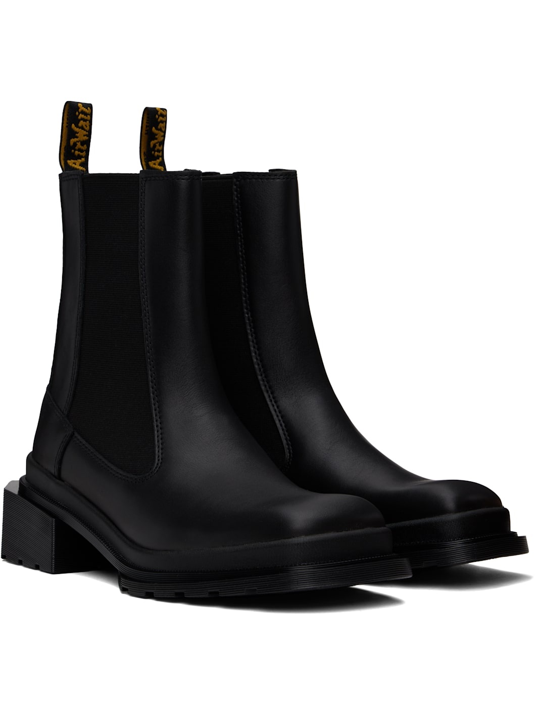Black Maybole Square Toe Chelsea Boots - 4
