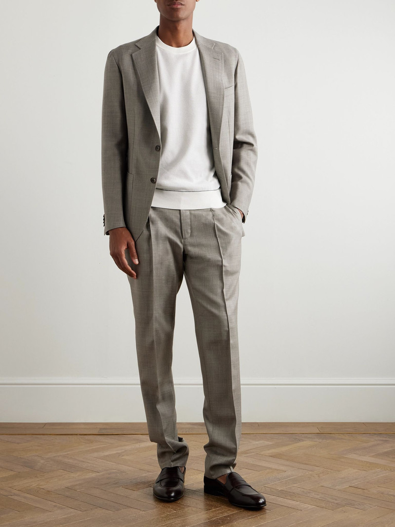 Brioni Slim-Fit Sea Island Cotton-Piqué T-Shirt White outlook