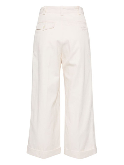 Maison Kitsuné pleated rolled-hem trousers outlook