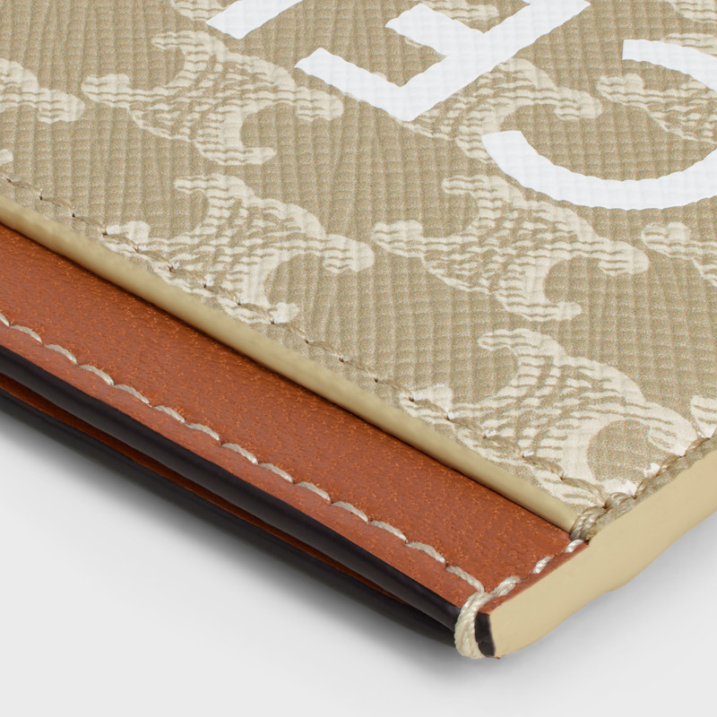 Card holder in TRIOMPHE CANVAS WITH CELINE PRINT 4