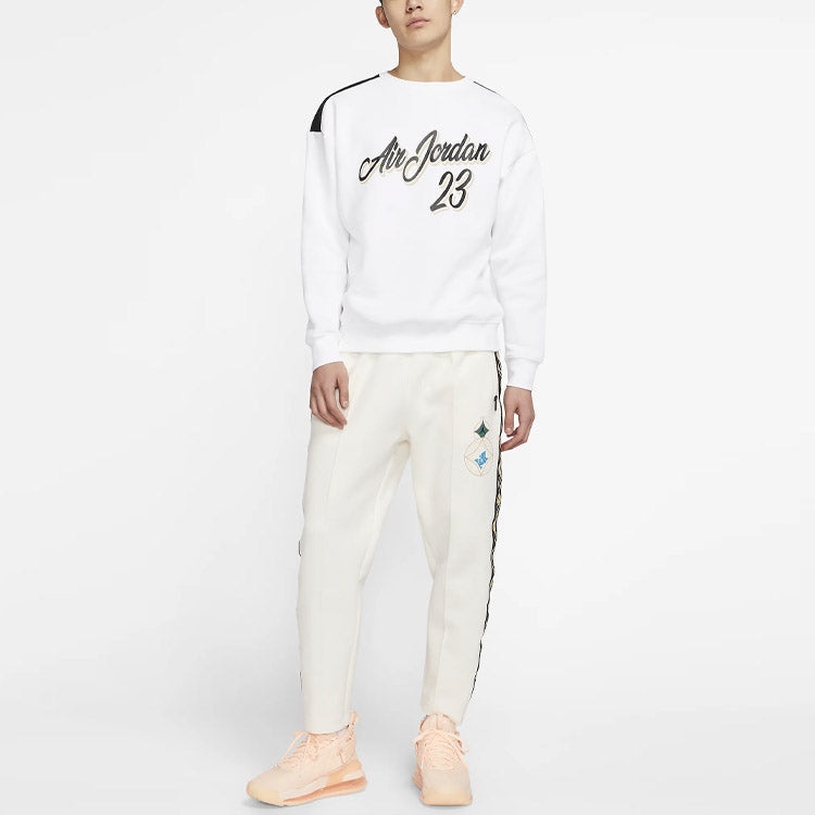 Air Jordan 23 Remastered Plush Pull-On Sweatshirt For Men White CT6283-100 - 3