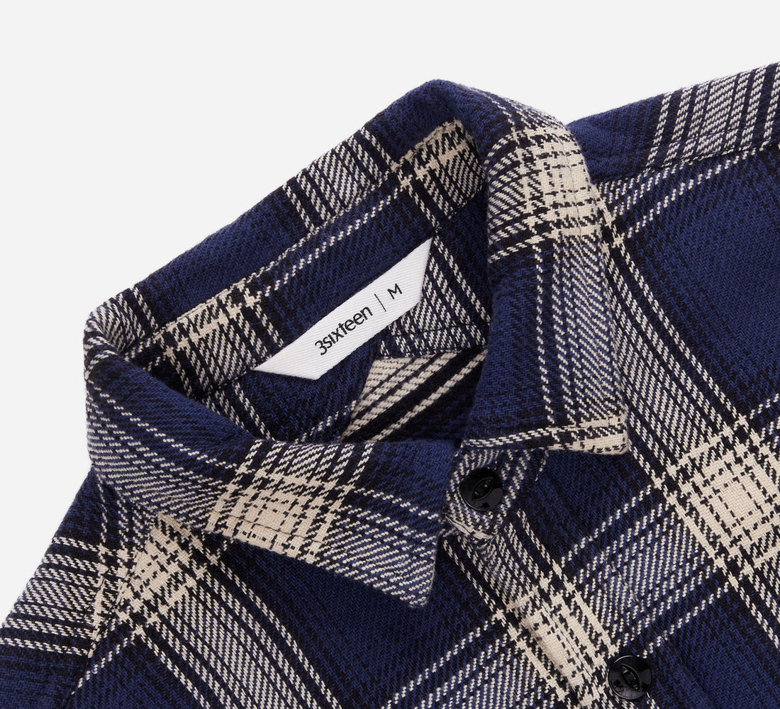 Crosscut Flannel - Midnight Plaid - 3