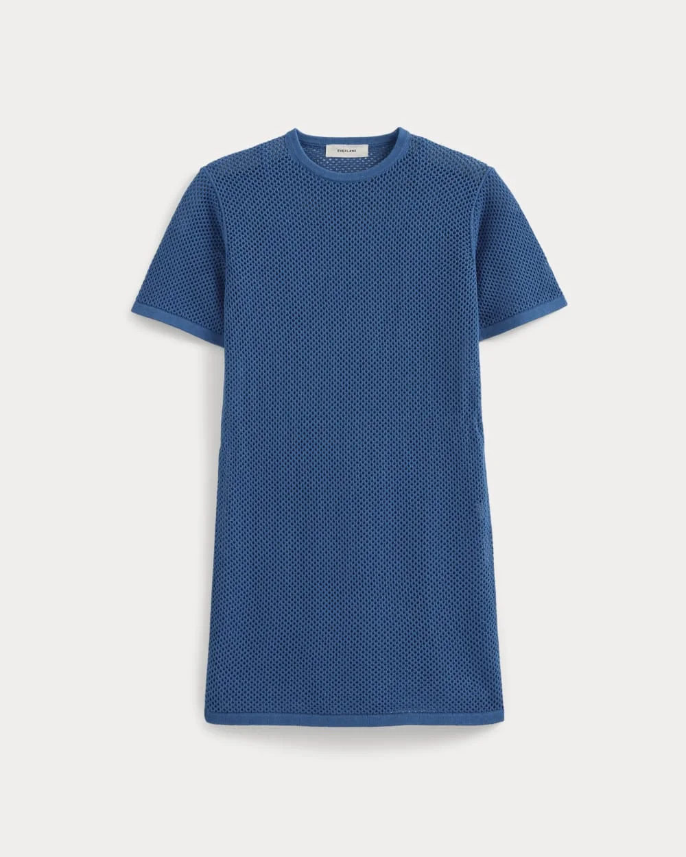MESH-KNIT SHORT-SLEEVE DRESS - 1