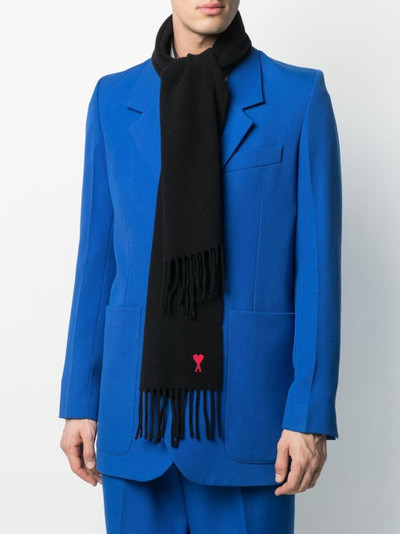 AMI Paris Ami de Coeur wool scarf outlook