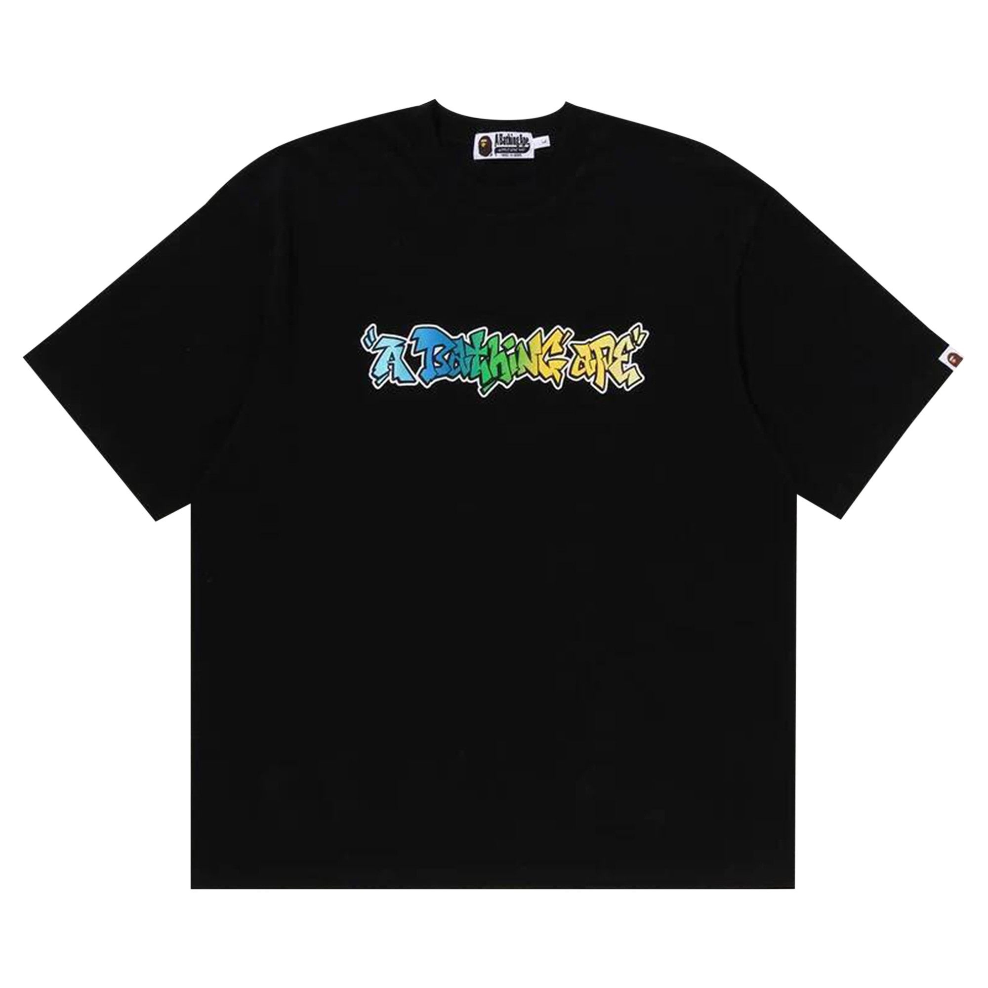 BAPE Graffiti A Bathing Ape Relaxed Fit Tee 'Black' - 1