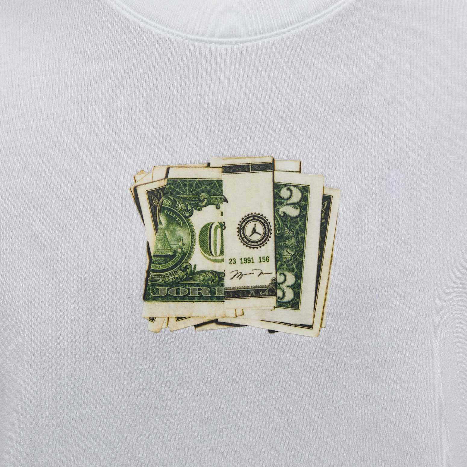 Air Jordan AJ3 T-Shirt 'Pure Money - White'  IQ6953-100 - 2