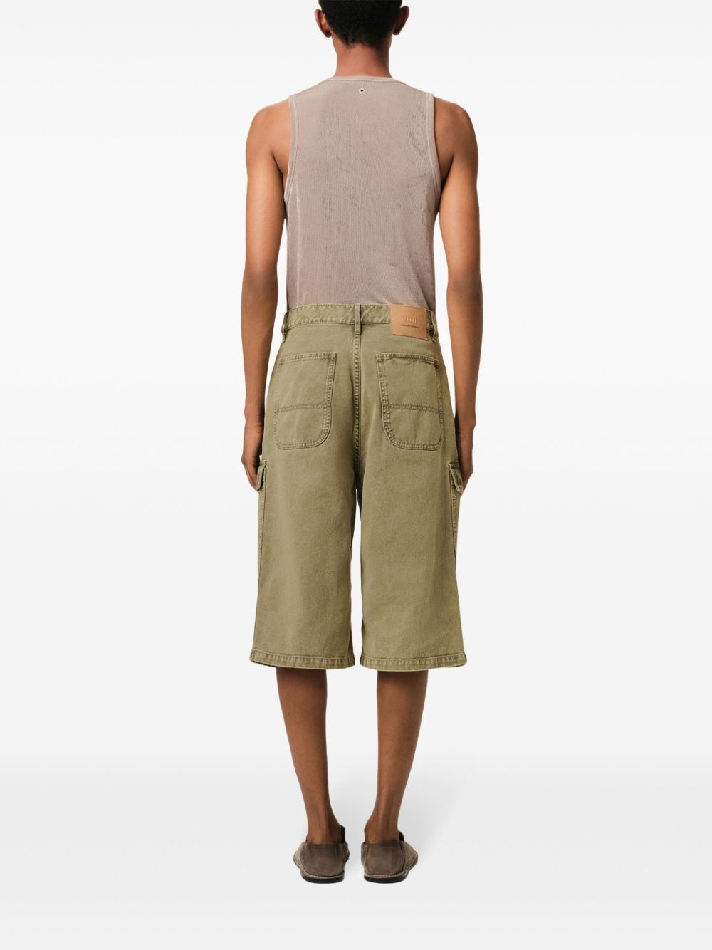 wide-leg Bermuda shorts - 4