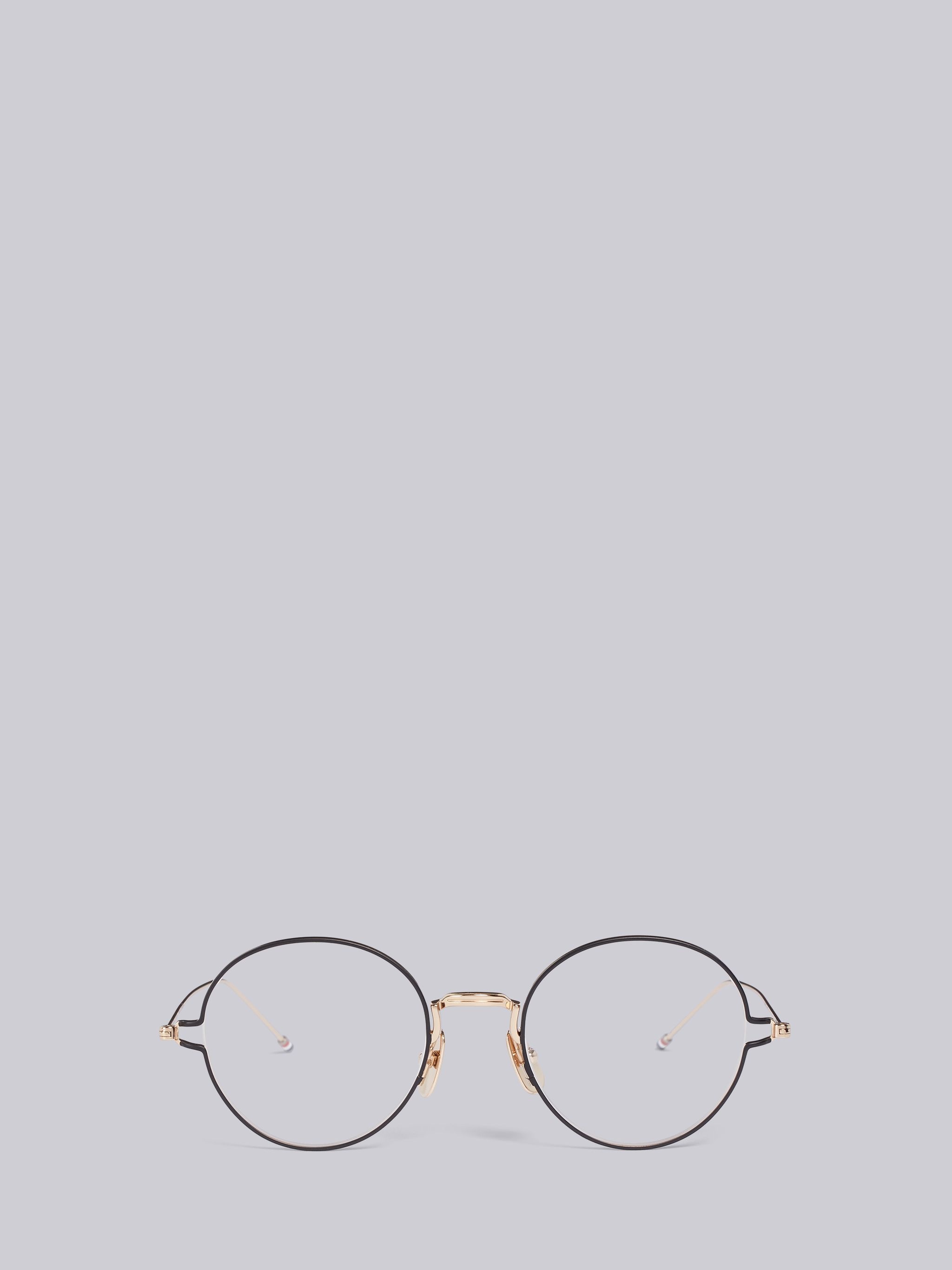 TB915 - Gold Round Eye Glasses - 1