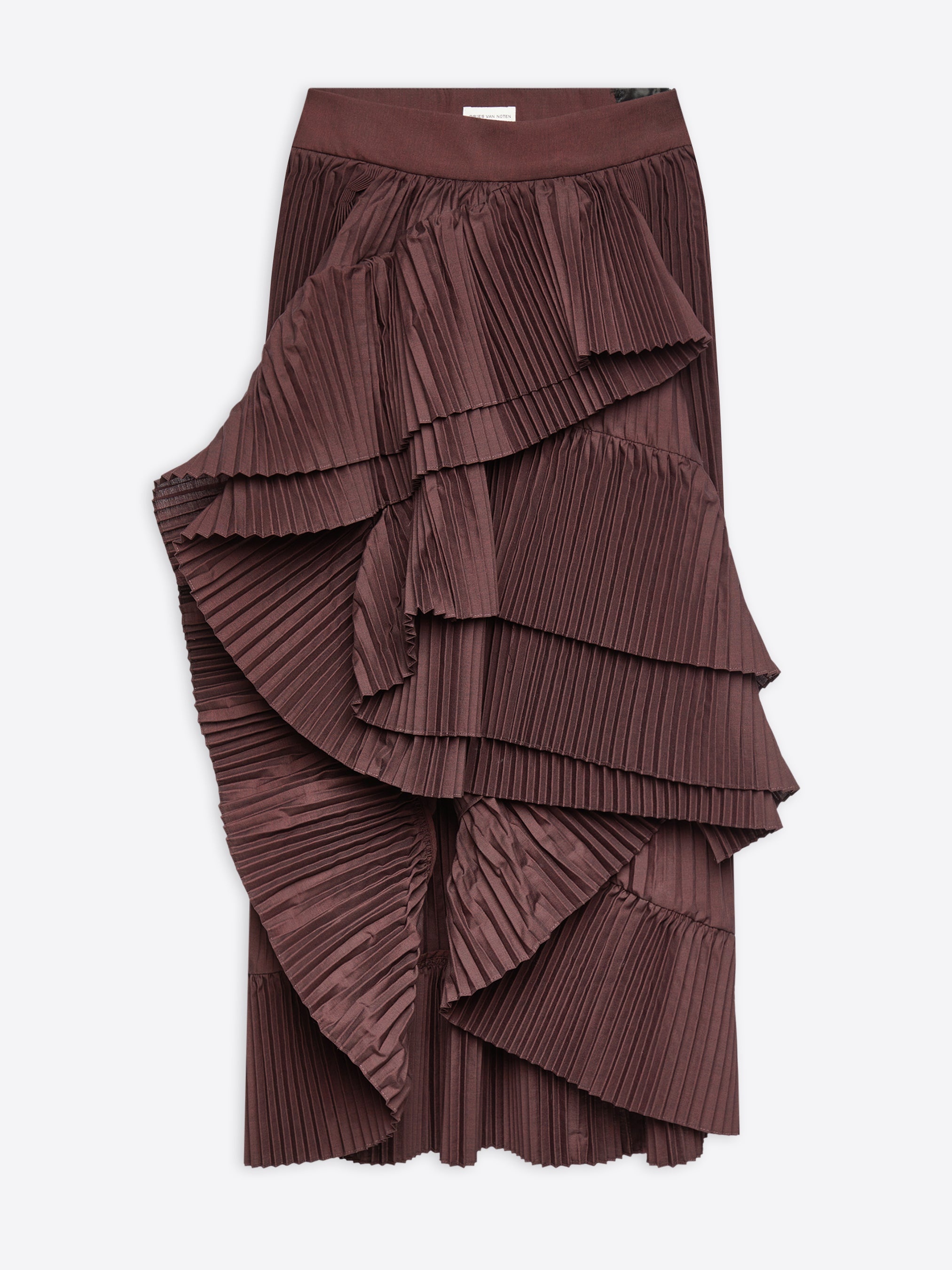 DRAPED PLEATED SKIRT - 1