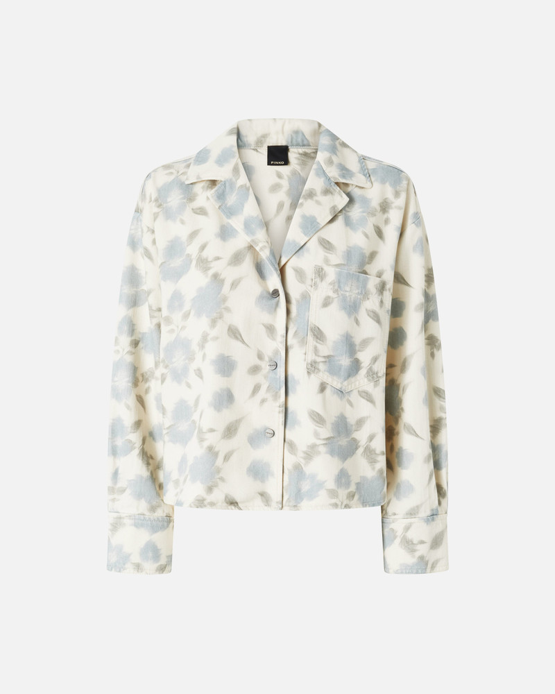 LIGHTWEIGHT BOXY SHIRT WITH FLORAL PRINT 1