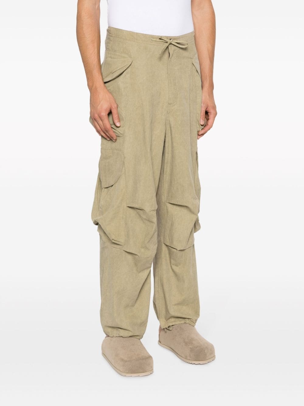 Gocar cotton-blend cargo trousers - 4