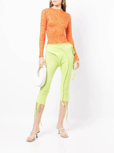 OTTOLINGER cropped panelled-design trousers outlook