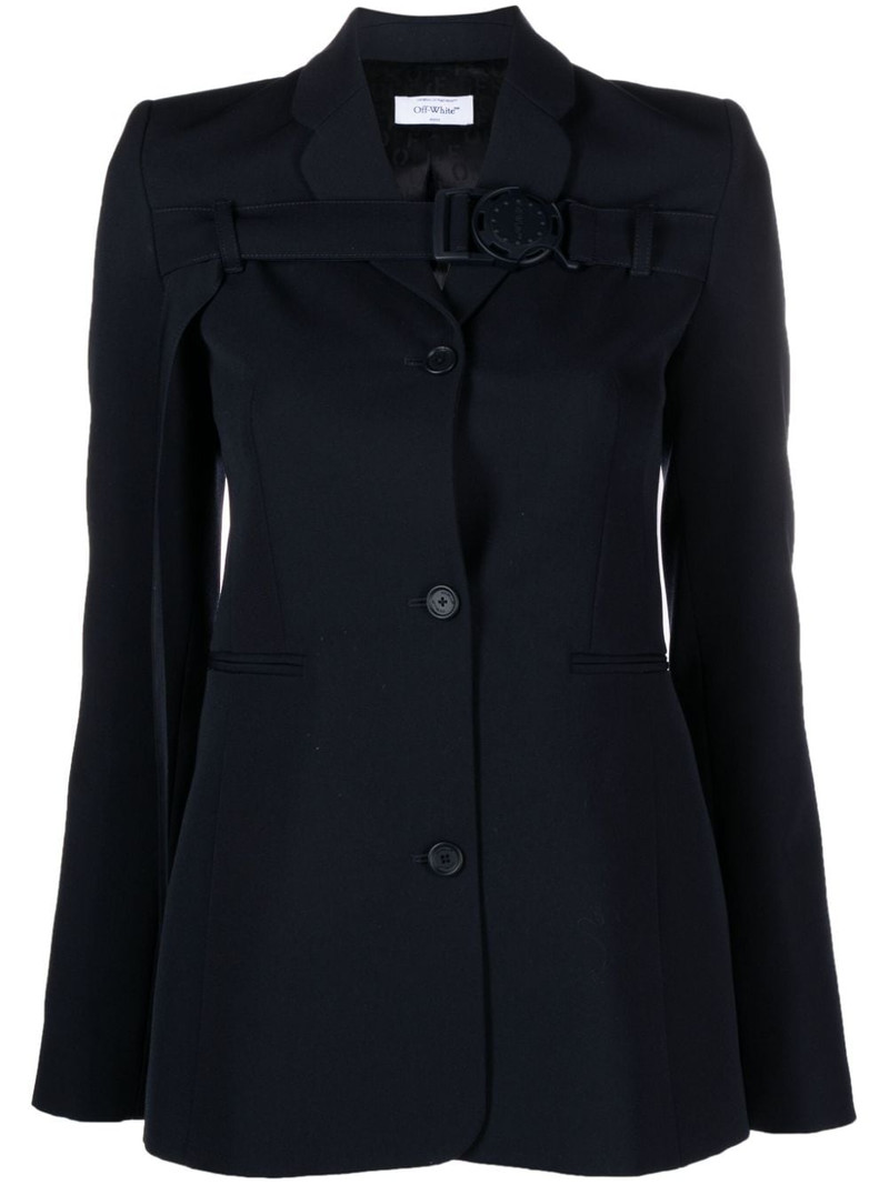 buckled virgin wool blazer 1