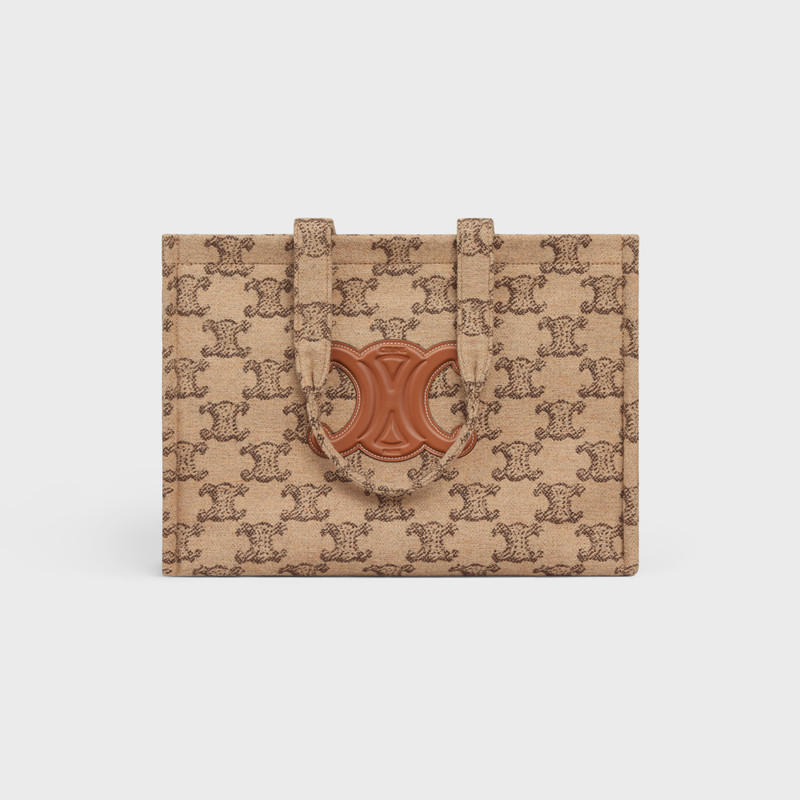 Large Cabas Thais in textile with triomphe 1