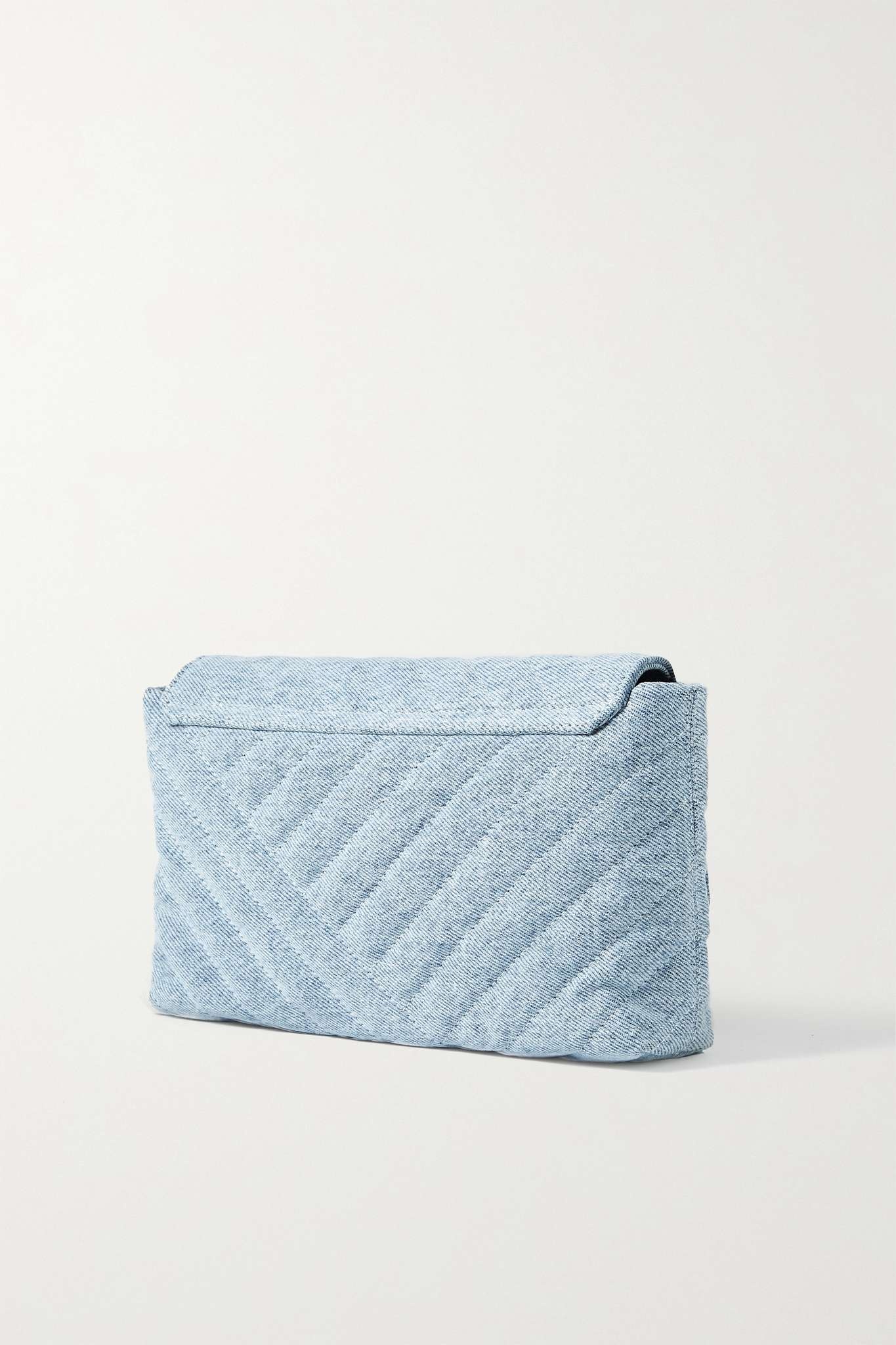 Merine quilted denim shoulder bag - 3