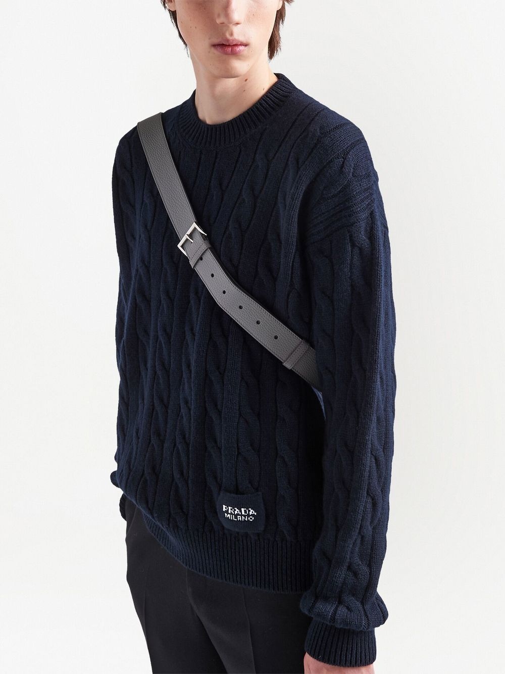 cable-knit cashmere sweater - 3