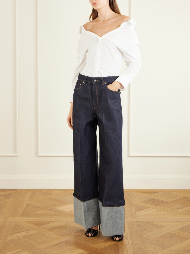 Givenchy Creased Wide-leg Denim Jeans outlook