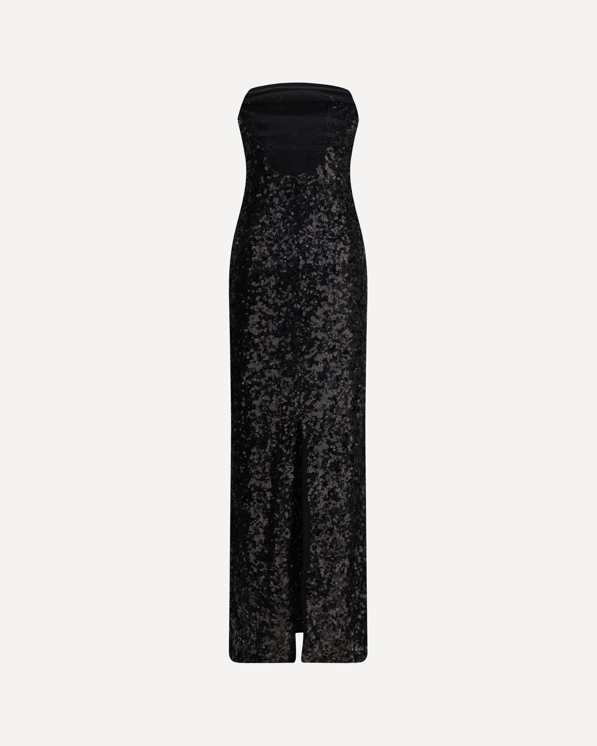 Nintendo's black stretch tulle embroidered dress with sequins - 2