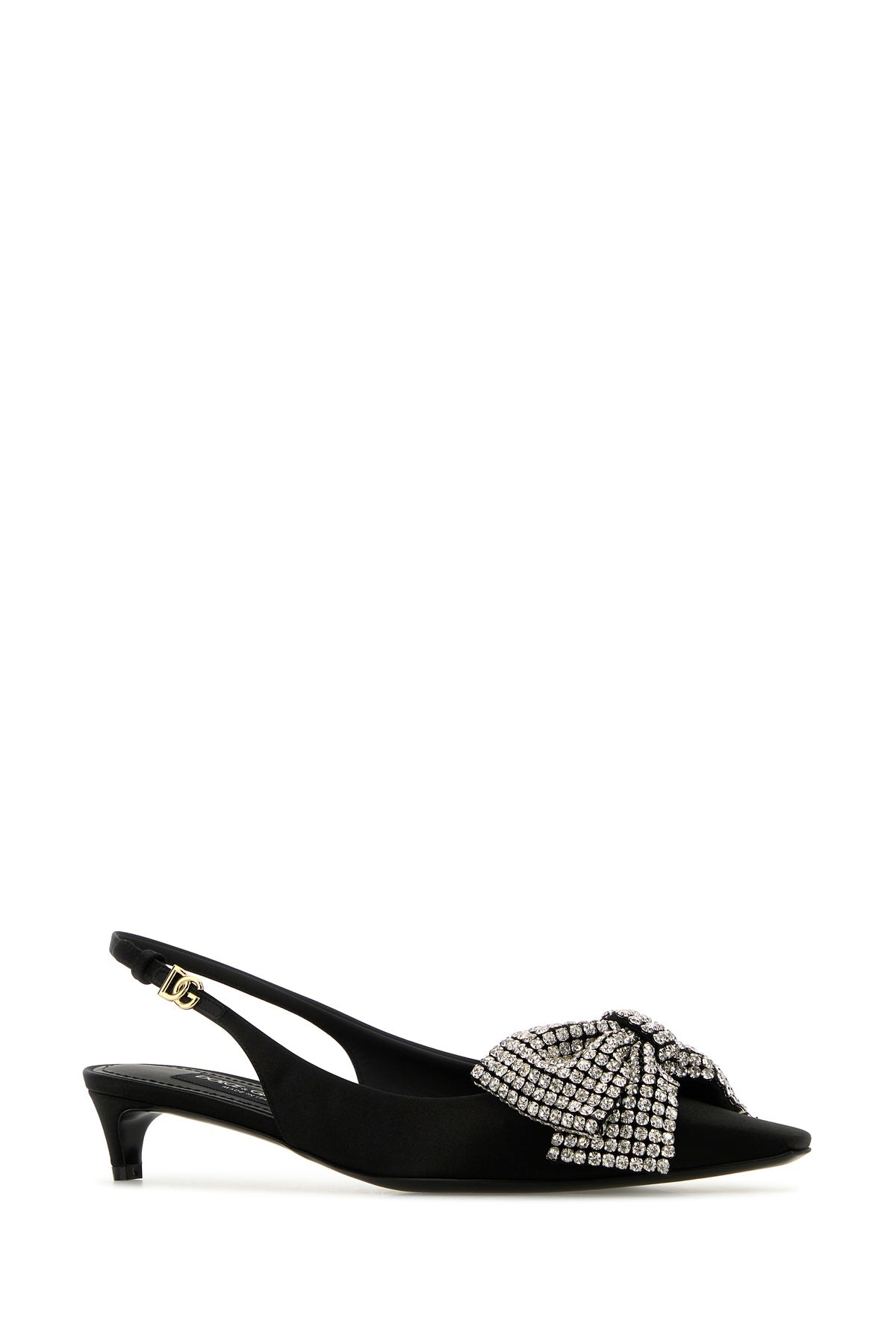 Black satin pumps - 2
