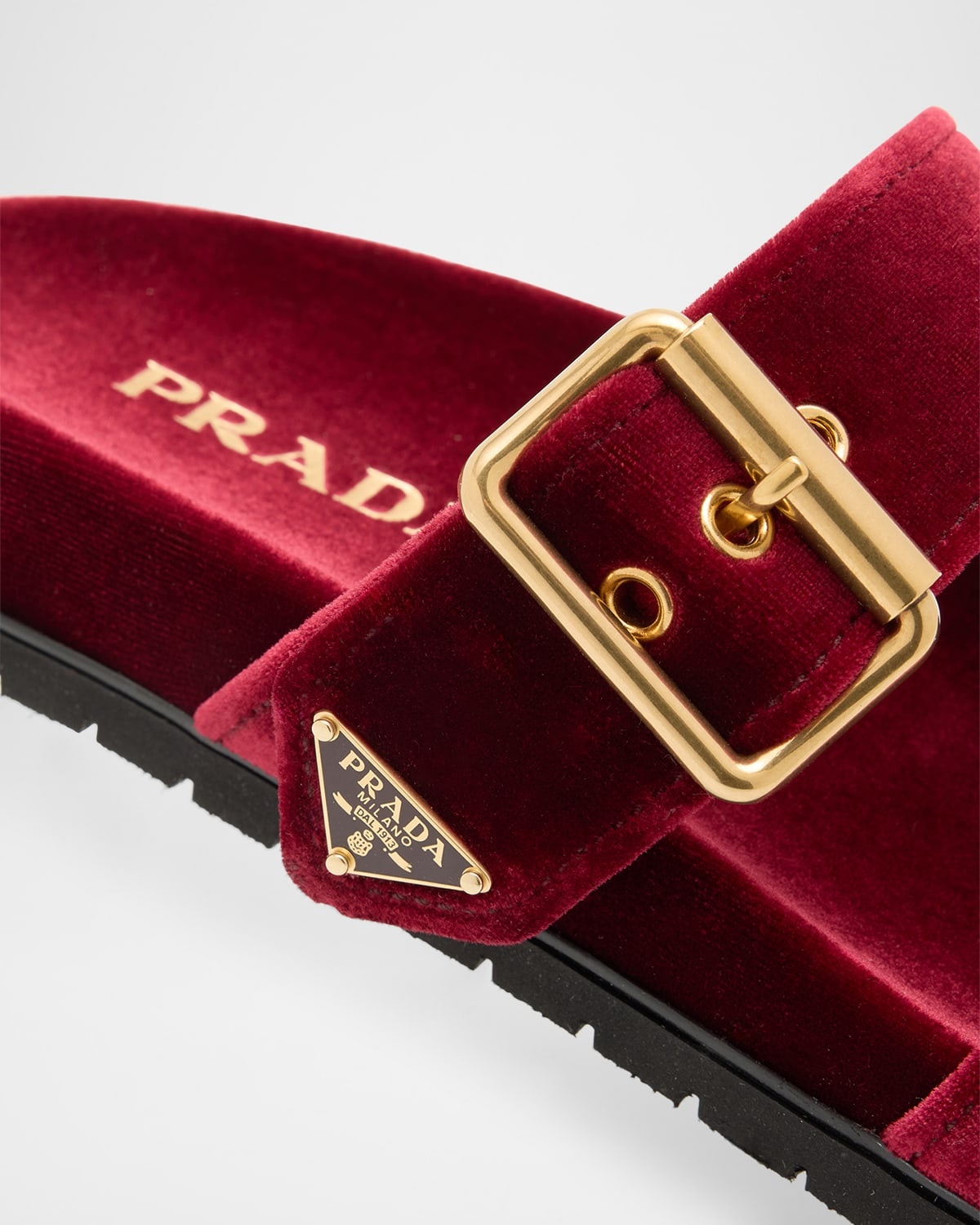 Velvet Dual-Band Flat Sandals - 6