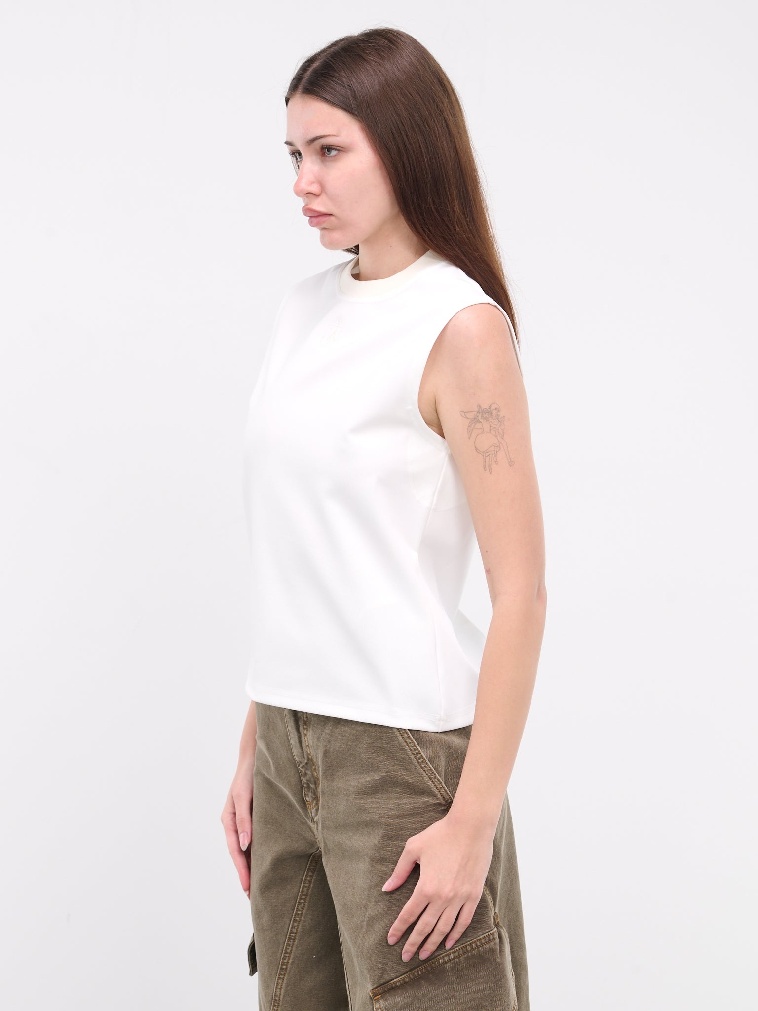 Anchor Embroidery Tank Top - 2