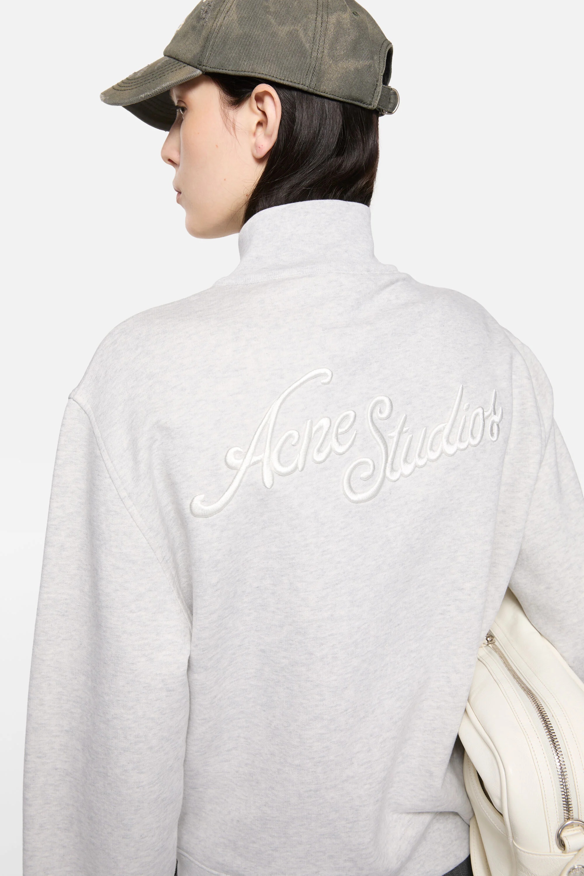 Zip-up sweatshirt - Pale Grey Melange - 5